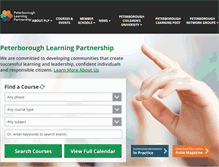 Tablet Screenshot of peterboroughlearning.org.uk